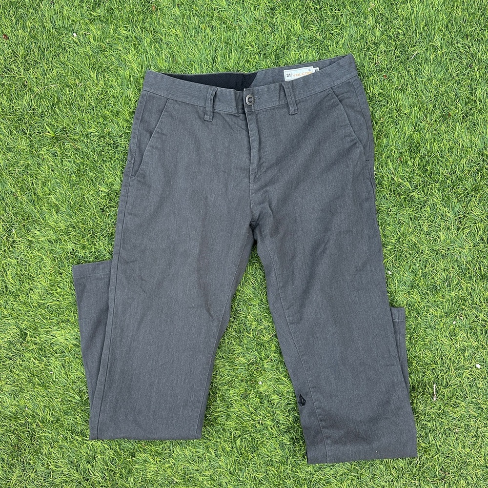 Volcom Men's Charcoal Chinos